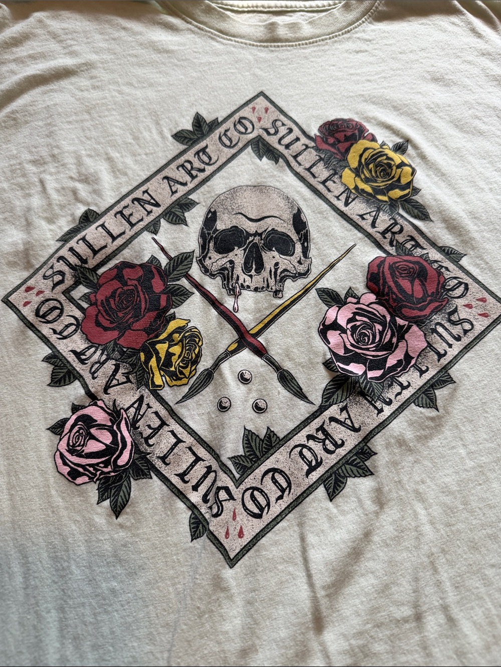 Sullen Skull & Roses Short-Sleeve Tee - Picture 2 of 3